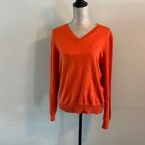 American Living 100% Pima cotton v neck long sleeve sweater.  Unisex Size small